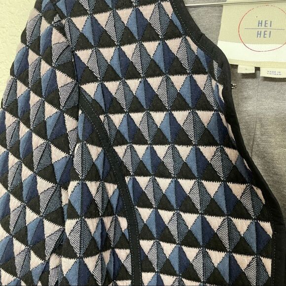 Hei Hei Anthropologie Textured Triangle Blazer - Picture 4 of 11